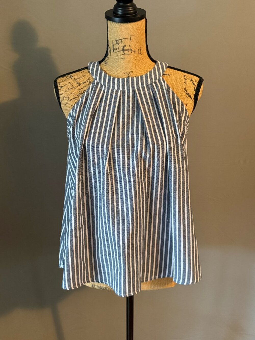 Women's flowy denim tank top